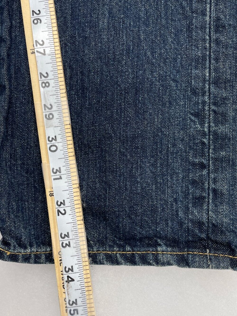 Polo Ralph Lauren 018 Slim Straight Dark Wash Denim Jeans Men's 34x33 - Picture 14 of 16